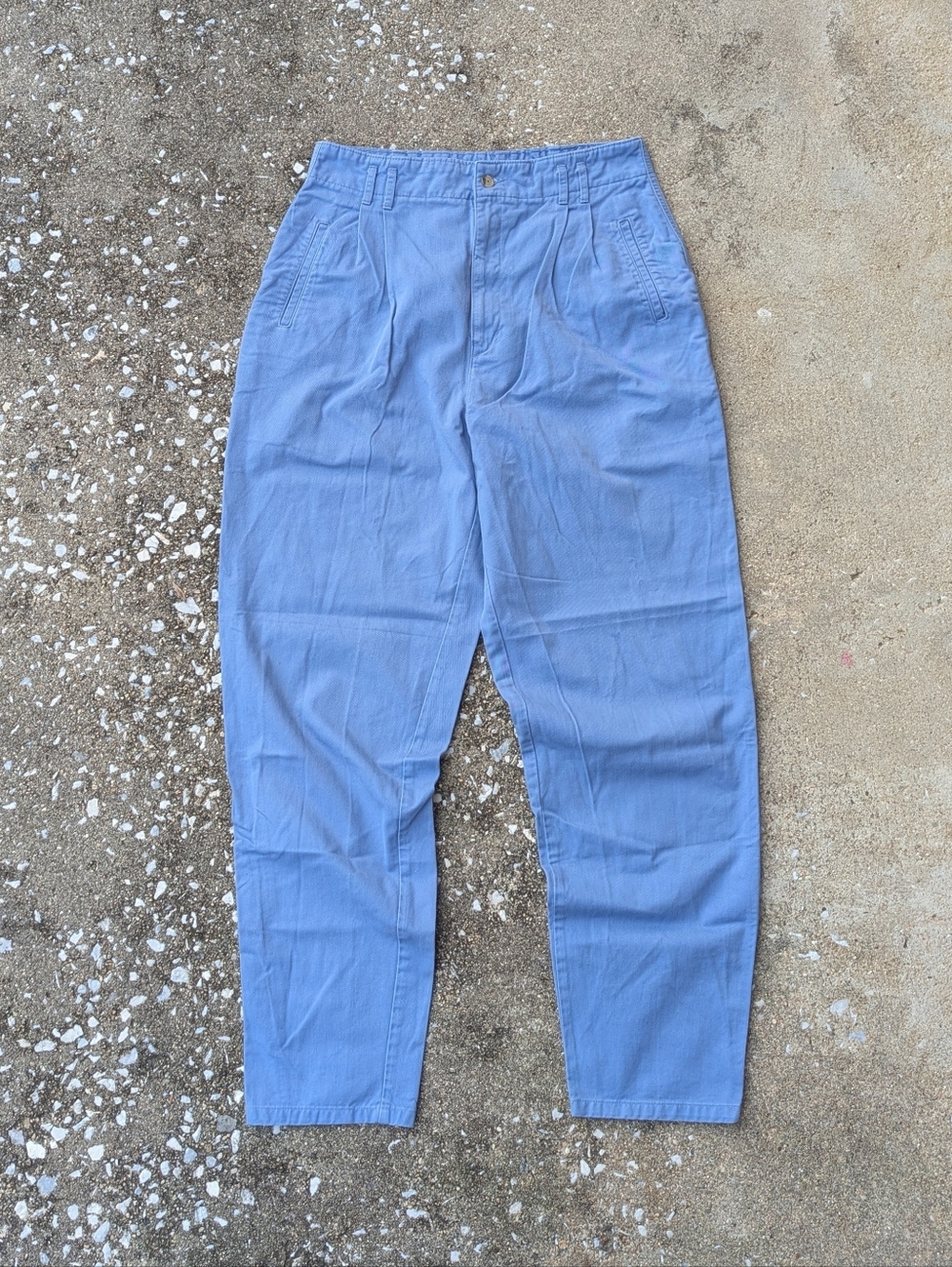 Dockers Women's High-Rise Pleated Trousers in Light Blue